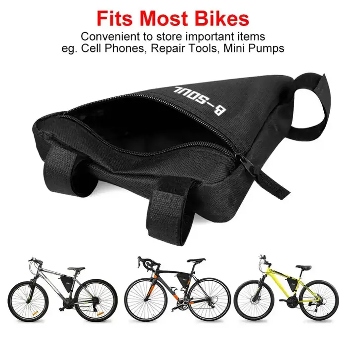Trousse à outils triangulaire pour cadre de tube avant de vélo