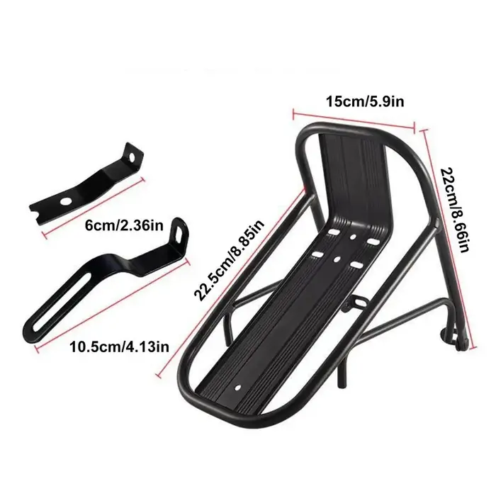 Porte-bagages avant de vélo en alliage d'aluminium, porte-bagages avant Stable pour vélo de montagne