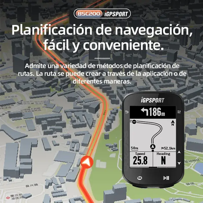 Ordinateur de vélo étanche BSC200 navigation GPS sans fil