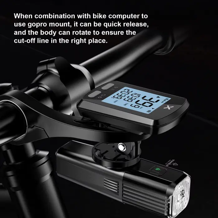 TOWILD – phare de vélo 800 lumens, torche anti-éblouissement, charge USB, équipement de cyclisme, BR