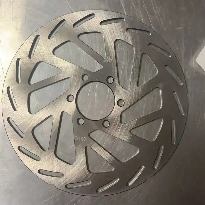 Rotor de frein à disque de vélo 160 mm avec 6 boulons, freins de vélo, rotors en acier inoxydable, é