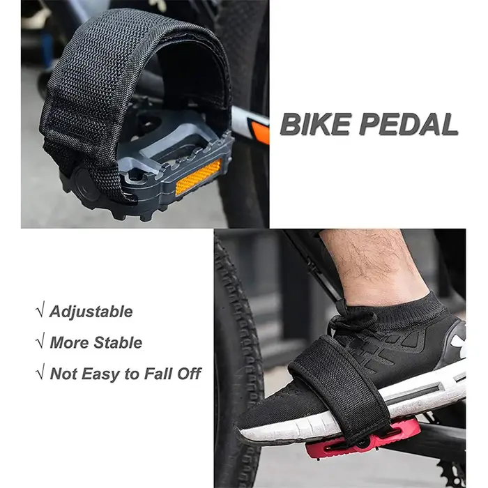 1 paire de sangles de pédale de vélo réglables