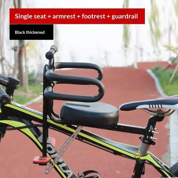 Siège de vélo pour enfant détachable avec dossier, antichoc, sécurisé, pour vélos de montagne, de ro