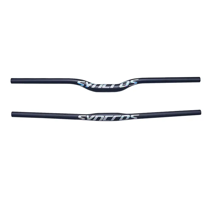 Guidon de vélo de montagne en fibre de carbone Syncros léger pour VTT plat ou relevé avec 20 coloris disponibles pour haute performance