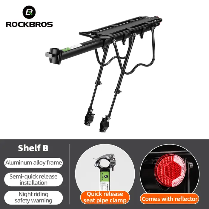 ROCKBROS porte-vélo en alliage d'aluminium vtt vélo