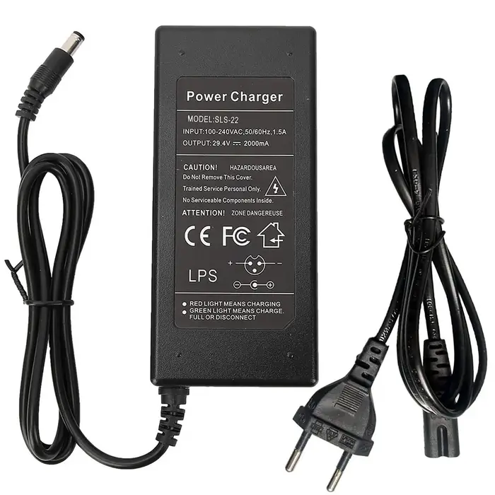 Chargeur de batterie pour trottinette électrique, adaptateur de remplacement, accessoires de 29.4 po