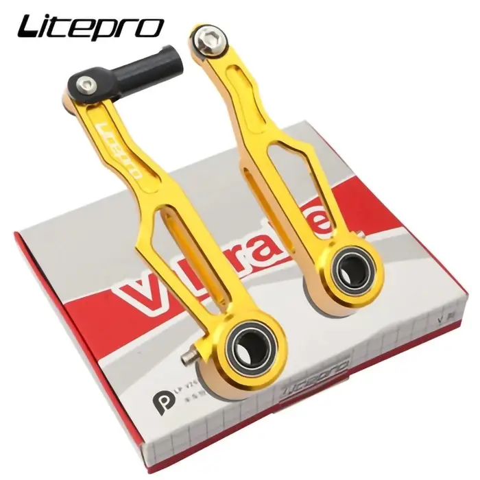 Litepro-Bras de frein en V en alliage d'aluminium pour vélo pliant, pince en V ultralégère CNC, court et long, accessoires de vélo, 82mm, 412mm, 108