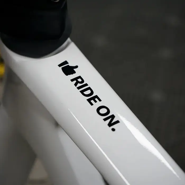 Autocollant en vinyle imperméable pour cadre de vélo, pour personnalisation et décoration du tube supérieur et du guidon de VTT