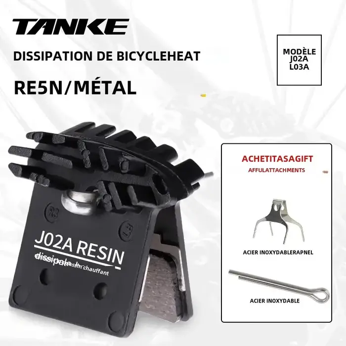 Plaquettes de frein à disque de vélo vtt J02A résine Ice Tech