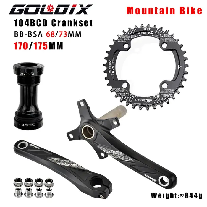 GOLDIX – plateau de manivelle de vélo 104BCD