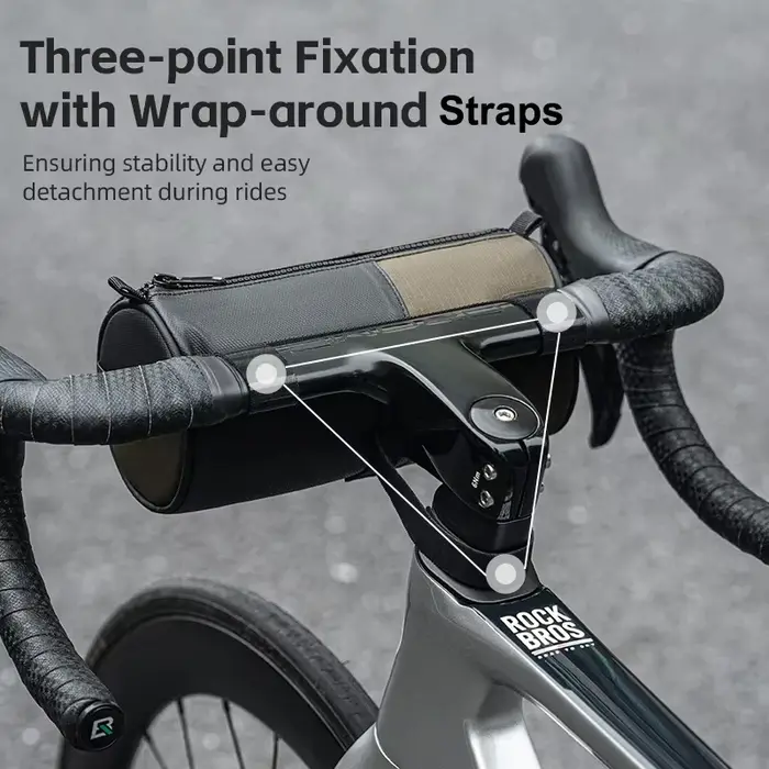 Sac de guidon de vélo, sac à bandoulière réfléchissant portable pour le cyclisme
