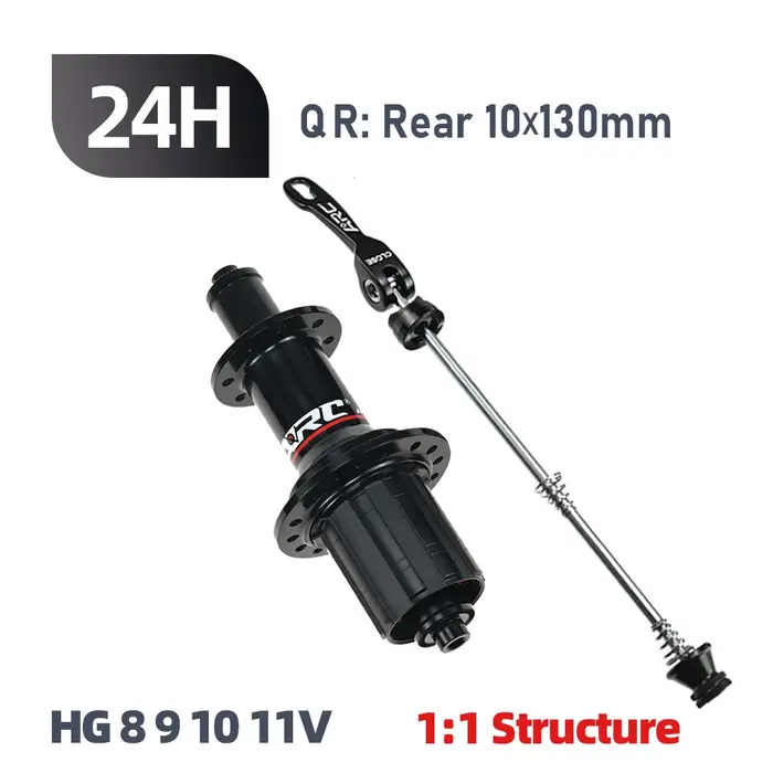 ARC 270g moyeu de vélo de route 1:1 2:1 avant 20 trous arrière 24