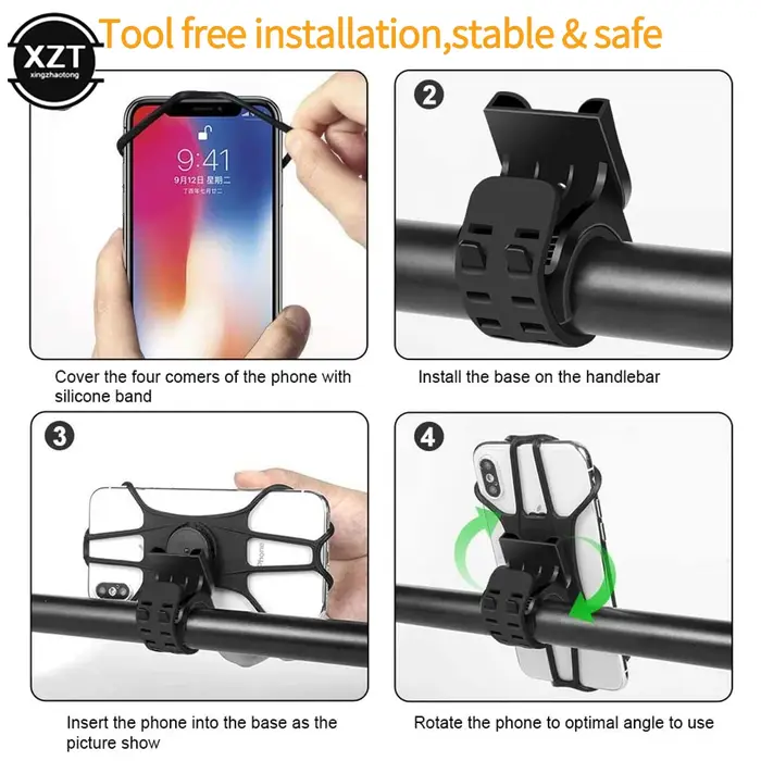 Support de téléphone universel pour guidon de vélo de montagne et de route