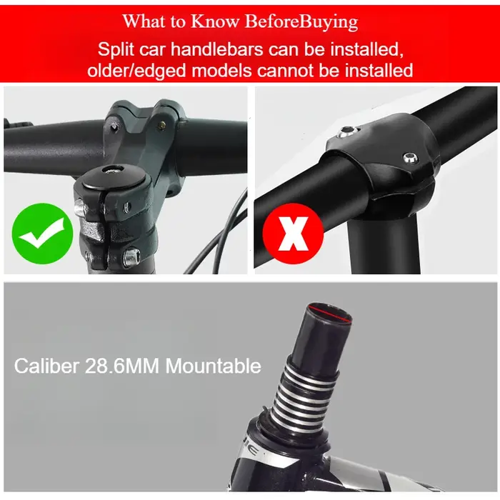 Fourche de tige de vélo