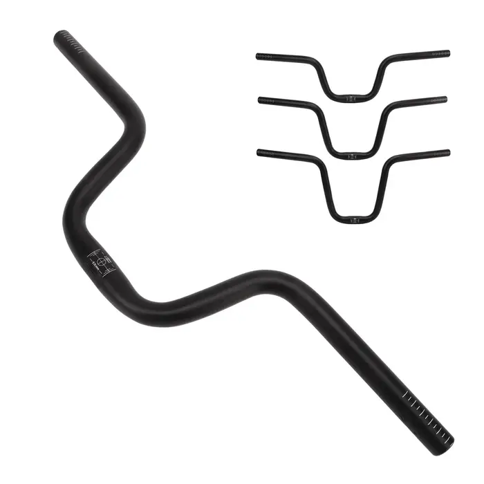 Guidon pliant extra long en alliage d'aluminium pour vélo de route et VTT, dimensions 25.4mm, diamètre 580mm