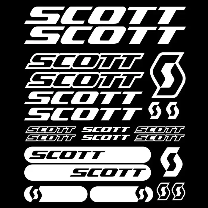 22 pièces pour SCOTT BIKE autocollants vinyle montagne cyclisme vtt