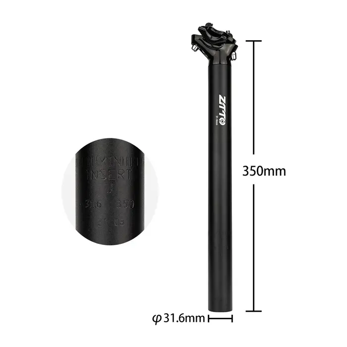 ZTTO tige de selle de vélo tête décalée tige de selle super légère en alliage d'aluminium vtt vélo d