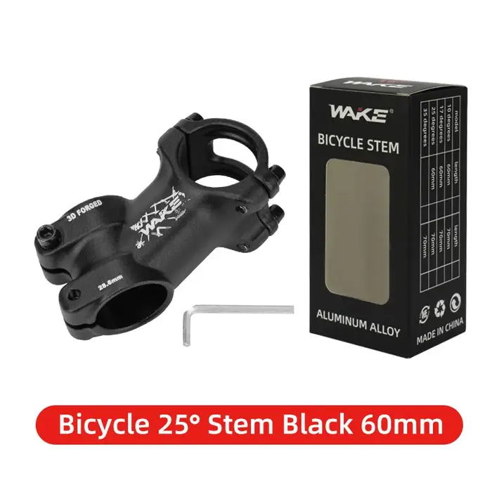 Potence ultralégère résistante pour guidon de vélo de route et VTT