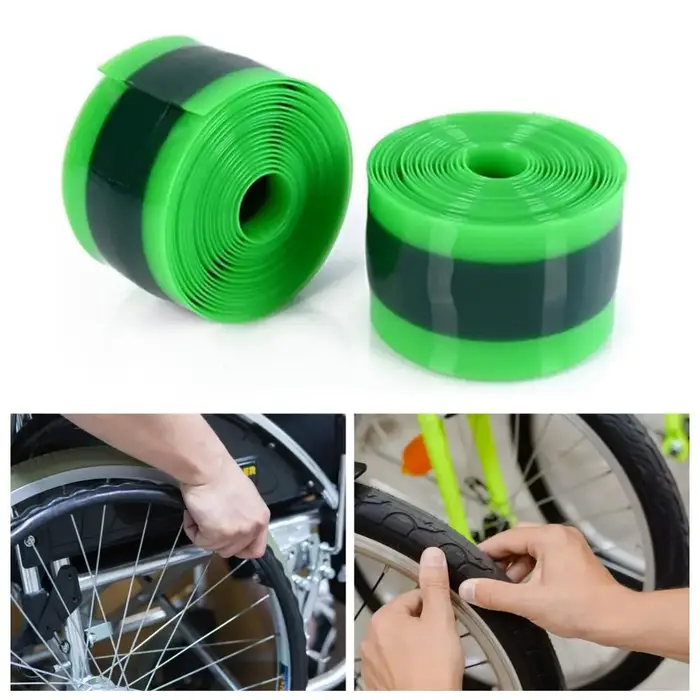 Doublure de protection pour chambre à air de vélo, 2 rouleaux, installation facile, protection durable contre les crevaisons, accessoire de vélo