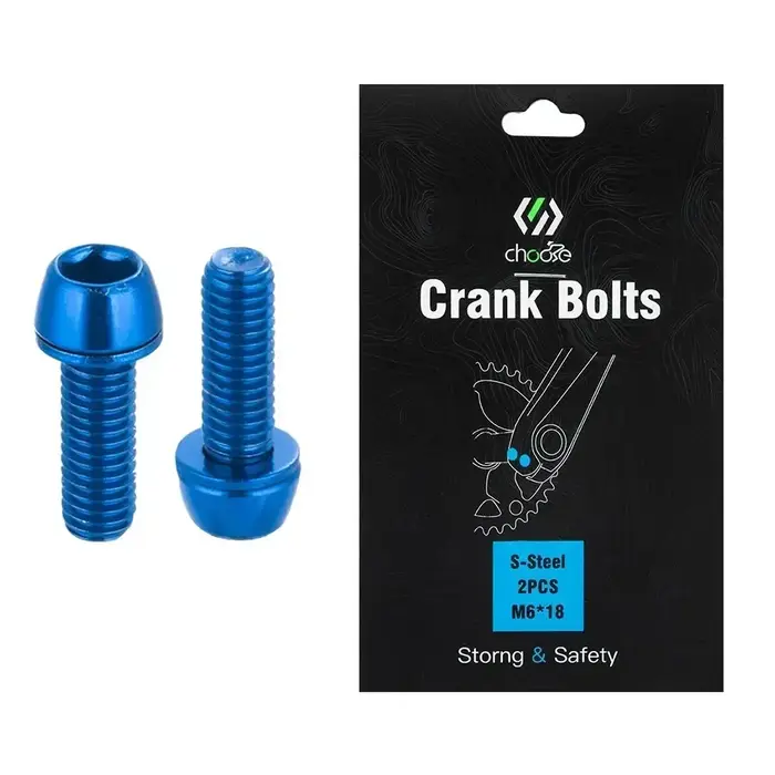 Boulons de manivelle de vélo M6x18mm avec joint, boulons de fixation de bras de pédalier, vis de manivelle de vélo de route vtt, vis de vélo ultralégères en acier