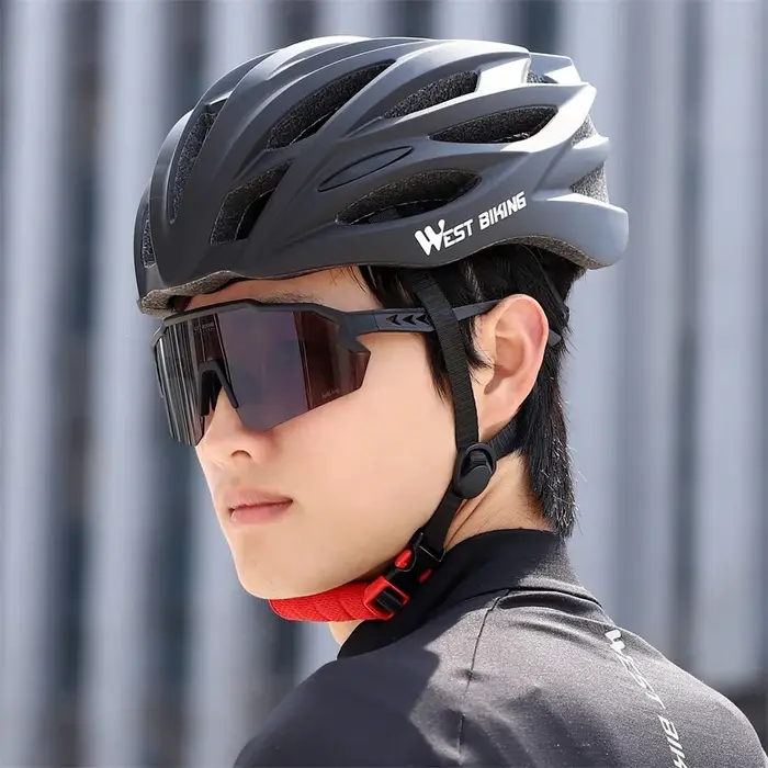 Casque de vélo léger WEST BIKING en coque PC et EPS haute densité pour route VTT et triathlon avec design dégradé de couleur unisexe