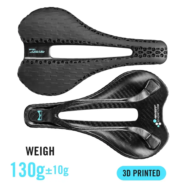 RYET carbone 3D-imprimé vélo selle 7x7 Rail