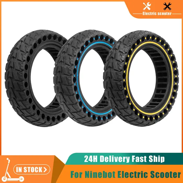 Scooter électrique à accent d'abeille intérieur, trottinette intelligente, 10 pouces, 10x2.50, solide, compatible Ninebot MAX G30, G30D, G30L, 60/70-6.5