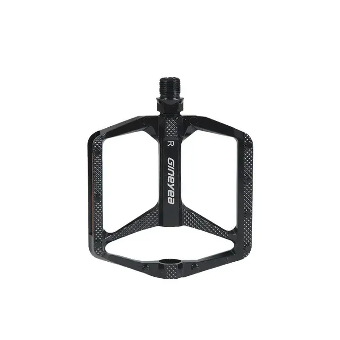 Pédales de vélo Gineyea M511, 9/16 pouces, en alliage d'aluminium, antidérapantes, grande plateforme