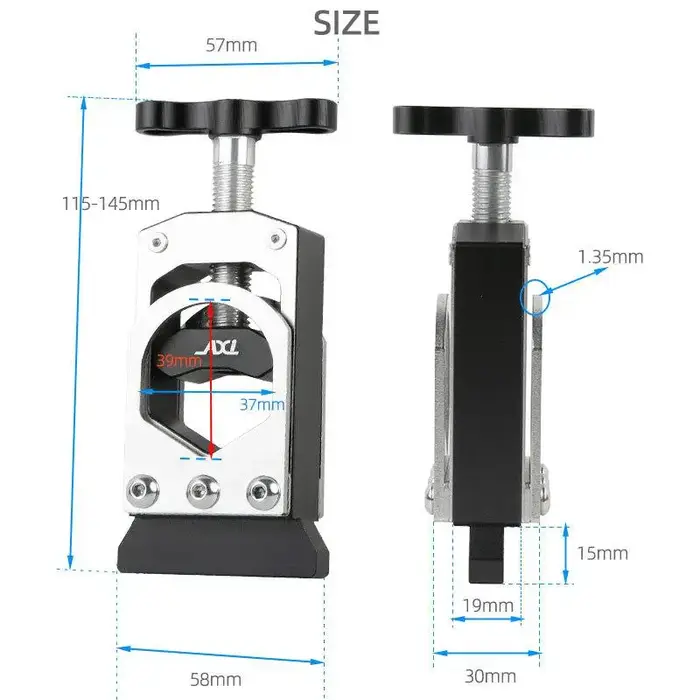 Coupe-tube de fourche en carbone pour vélo, outil de coupe professionnel double face pour fourche et tige de selle, idéal pour la réparation en garage et en atelier de cyclisme