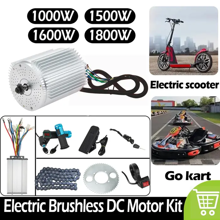 Kits de conversion de scooter électrique Kunray 1000W/1500W/1600W/1800W