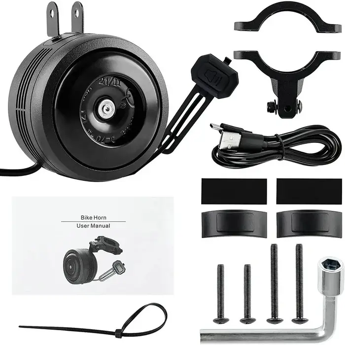 125db USB rechargé vélo cloche électrique moto Scooter