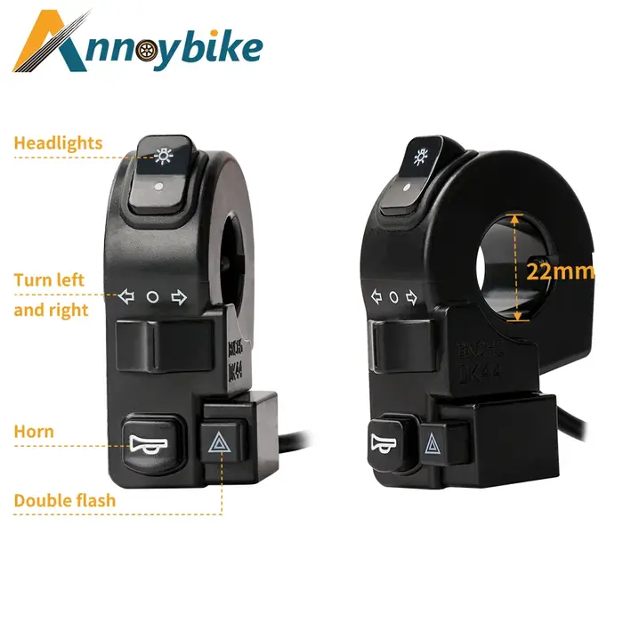 E vélo 48V 60V vélo électrique étanche câble lumière ensemble avant arrière clignotant dynamique clignotants Scooter accessoires lumière
