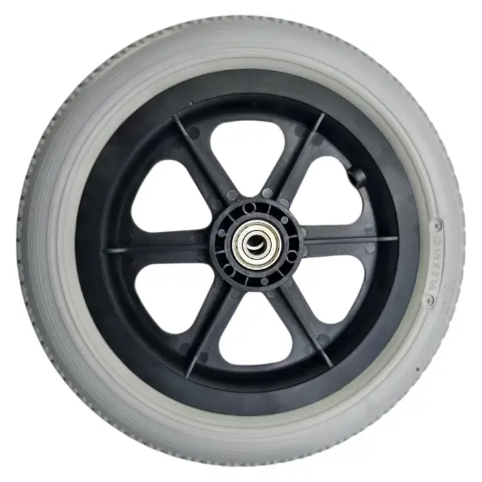 12 pneus solides gris non gonflables de 1/2 x 2 1/4, adaptés au remplacement des pneus de trottinettes électriques, résistants à l'usure et antidérapants
