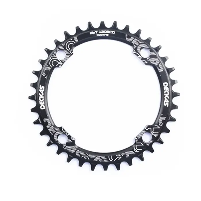 DECKAS 120BCD 36T/38/40/42/44T vélo de montagne manivelle roue à chaîne plateau en aluminium réparation creuse approprié BCD 120mm