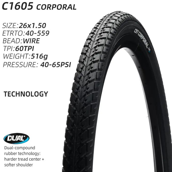 PNEU DE VÉLO DE ROUTE TRAVEL 700C 26 C1605 CST POUR PROTECTION DES PNEUS DE VÉLO 700X35C 37-622 700X