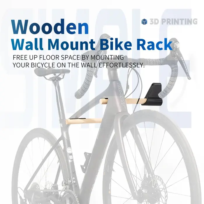 Support mural pour vélo, support de rangement mural en bois massif pour vélos de route et de montagne