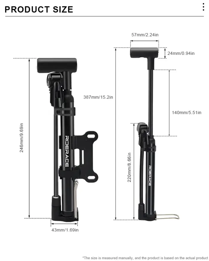 Pompe à vélo RIDERACE