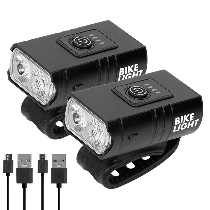 Lampe de Trottinette Électrique T6 LED Avant Rechargeable USB pour Xiaomi M365 Pro MI3 Mi4 Mi5 Mi6 6Lite