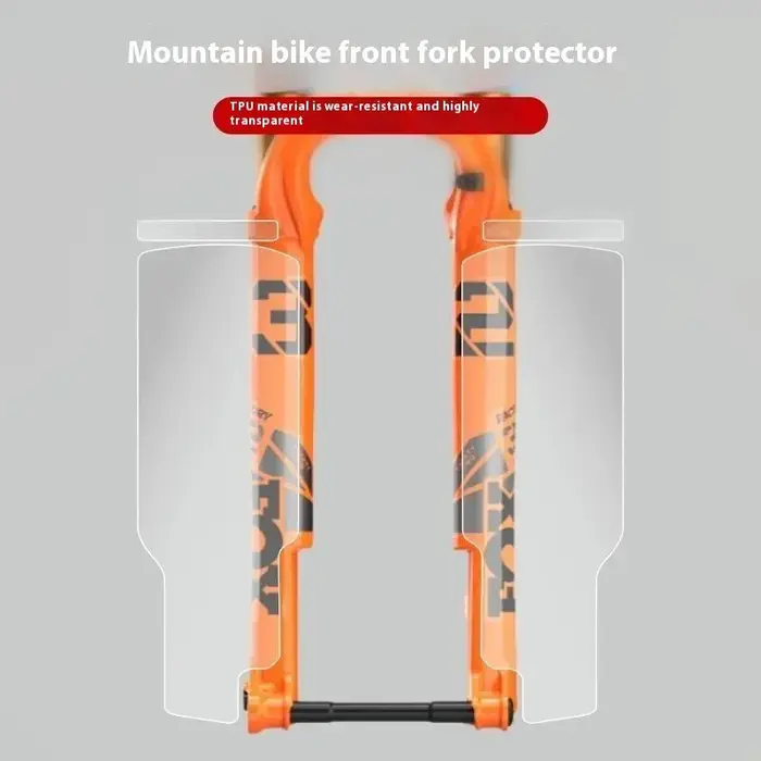 1 ensemble de Film de protection pour cadre de fourche avant de vtt