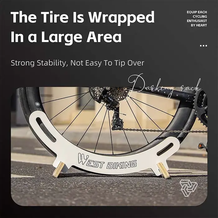 Support de stationnement de vélo réglable en bois WEST BIKING