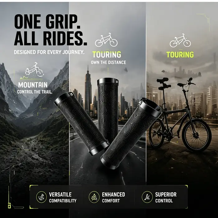 Nouvelles poignées de vélo en caoutchouc 22 mm