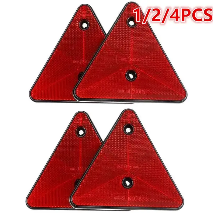 Réflecteurs triangulaires rouges