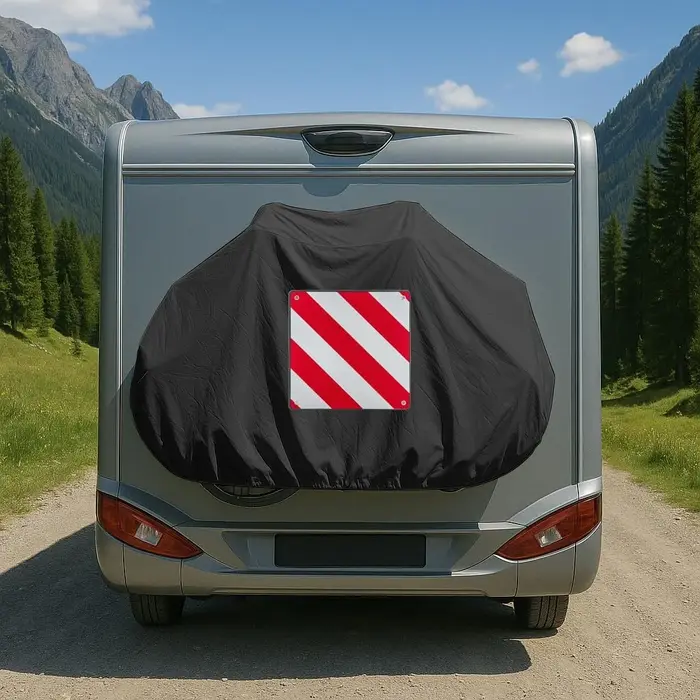Housse de vélo universelle pour caravane, fixation arrière, 210D Oxford, imperméable, anti-poussière, pour camping-car, caravane, fourgonnette