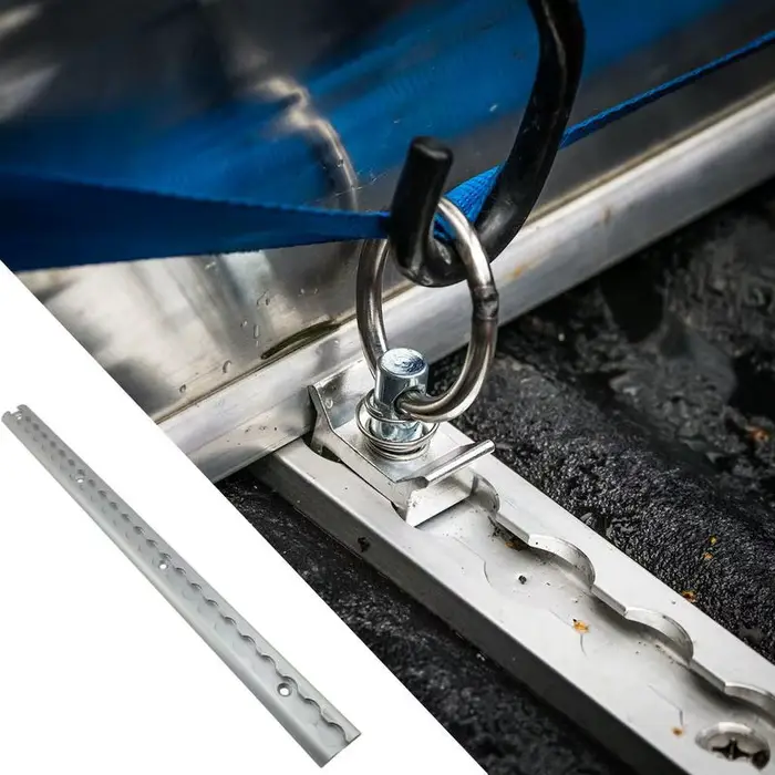 Système d'arrimage de piste en L, Rail d'arrimage de livraison en aluminium pour remorque fermée, fixation de fret en voie en L pour le transfert de Trarvel