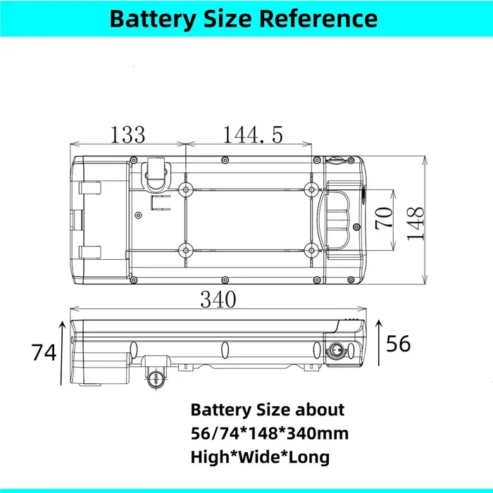 Batterie pour vélo électrique Villette Le Balade 20 pouces