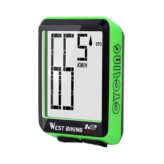 WEST BIKING : compteur de vélo avec ou sans fil, affichage de la vitesse et du kilométrage, grand éc