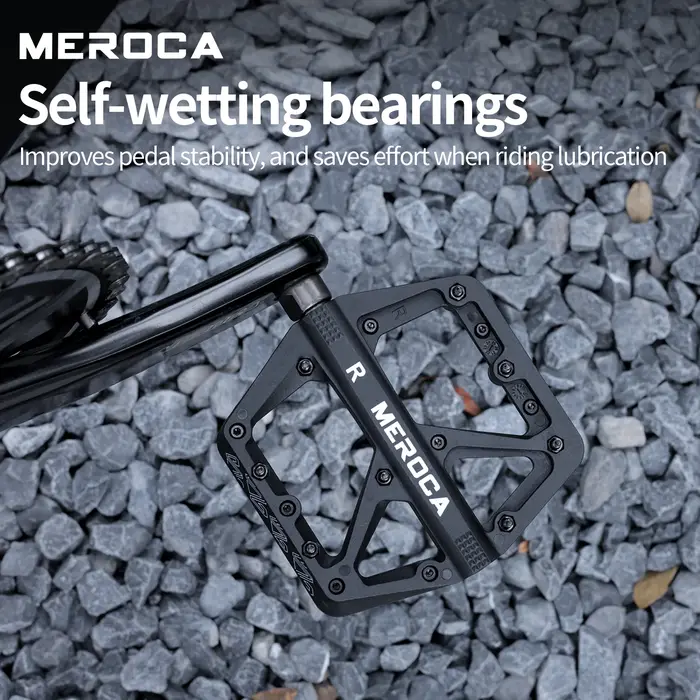 MEROCA C569 pédale de vélo large plate-forme antidérapante roulement en Fiber de Nylon conception Durable