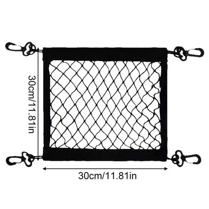 Filet de chargement pour moto en polyester hautement élastique avec 4 crochets réglables, filet de m