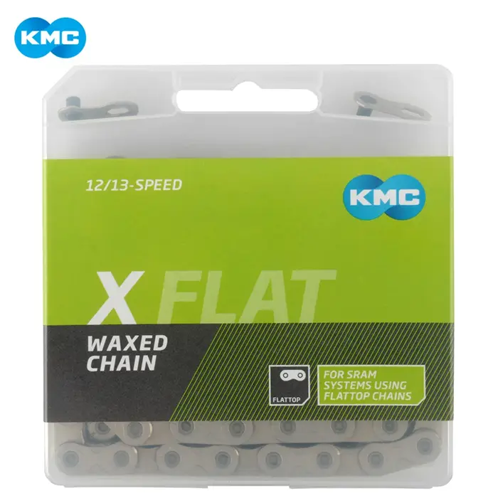 KMC X plat 12 vitesses chaîne de vélo conception plate
