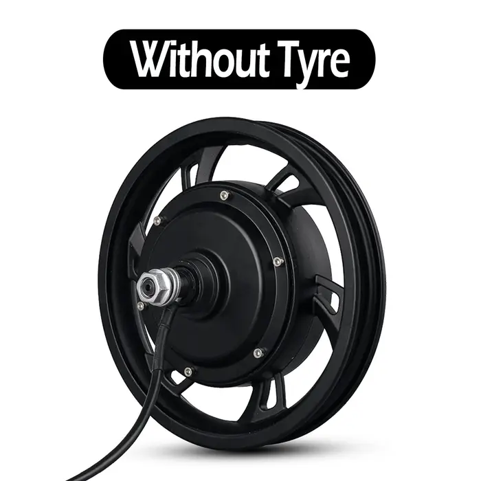Roue arrière de Scooter de moteur de moyeu sans engrenage sans brosse de 12 pouces avec pneu 36V350W